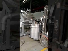 Movable Cover 1000KG Cap High Temperature Electric Furnace Molten Metal Pouring Ladles