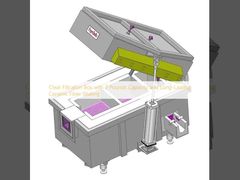 Caja de filtración transparente con capacidad de 2 libras y sellado de fibra cerámica de larga duración