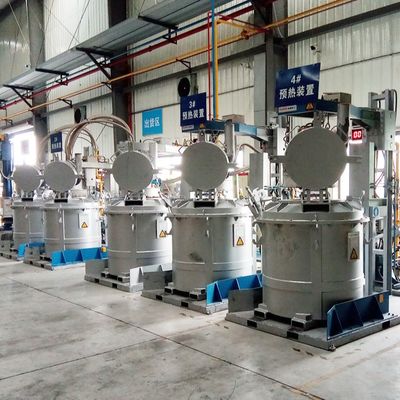 Cucharón de aluminio fundida inmóvil de la transferencia que precalienta los precalentadores de la cucharón del sistema