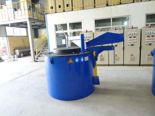 Horno de fusión de aluminio fundido a temperatura nominal de 850 °C con uniformidad de temperatura ≤ ± 5 °C