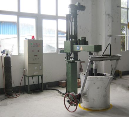 Máquina de desgasificación de aluminio fundido personalizada con presión de gas refinado ajustable MPa y tamaño de partícula de flujo ≤5 mm