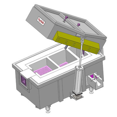 La temperatura máxima depende del material caja de filtración para el método de filtración de aluminio fundido placa de espuma cerámica
