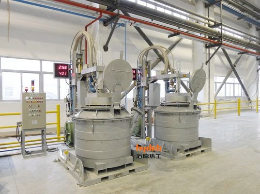 1500 KG de aluminio fundido cucharas de transferencia con y 900C temperatura de calentamiento