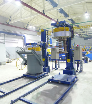 Potente precalentador de cucharas para transferencia de cucharas Flujo de aire ≤ 50 M3/h Potencia de elevación del cilindro de aire