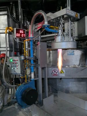 Precalentador de cucharas de alta velocidad de flujo de gas de 30 M3/h para cucharas de transferencia