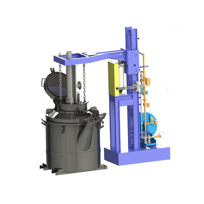 Tipo de gas gas natural de la cucharón de aluminio fundida de la transferencia del dispositivo del precalientamiento