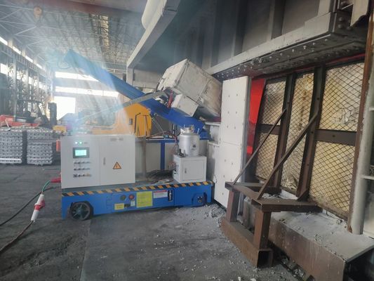 Dispositivo de fundición rotatorio del inyector HDR-2 para el proceso de aluminio fundido de la desgasificación del horno