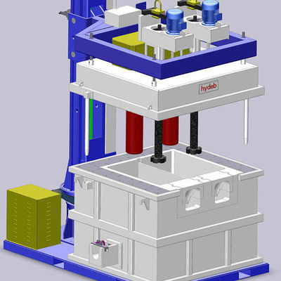 En la línea unidad de desgasificación rotatoria para quitar el hidrógeno del aluminio fundido