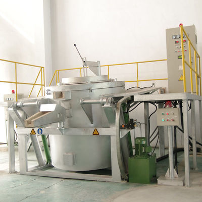 horno de crisol que se sostiene de fusión regenerador 5000kgs para el lingote de aluminio