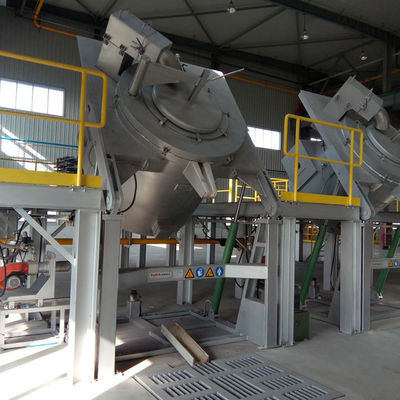 A presión el horno de crisol inclinable de fusión de aluminio de la fundición de gas