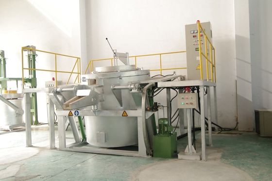 Shell Induction Melting Furnace de aluminio 1 Ton With Electric Induction Heating