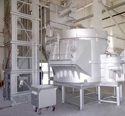 1 horno fusorio de Ton Gas Fired Aluminum Scrap con 4000 kilovatios Shell de aluminio