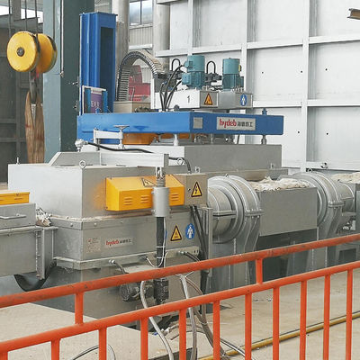 En la línea purificación de aluminio de desgasificación rotatoria del equipo encajonada