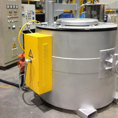 Precisión de control de temperatura ± 1C Horno de fusión de aluminio con alarma de temperatura y método de enfriamiento por aire