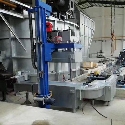 100 - sistema de desgasificación de aluminio en línea 600rpm con lavado hacia fuera Shell Surface