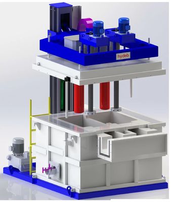 Sistema de desgasificación de aluminio líquido fijo en línea de 10 t/h 380V de 3 fases