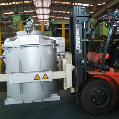 Rango de temperatura personalizado Cucharas de transferencia de aluminio fundido con mango