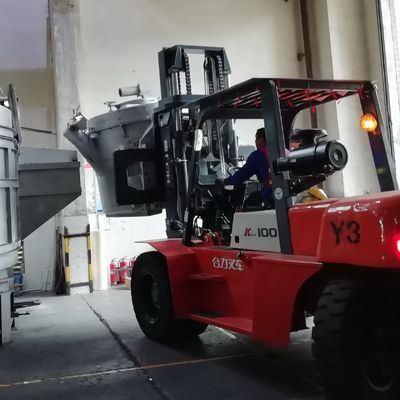 Rango de temperatura personalizado Cucharas de transferencia de aluminio fundido con mango