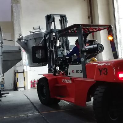2000kg Capacidad de transferencia de aluminio fundido cucharilla de superficie lisa acabado