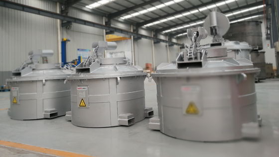 Cucharas de transferencia de aluminio fundido con caída de temperatura natural de ≤12 °C/h y aumento de temperatura superficial de ≤50 °C