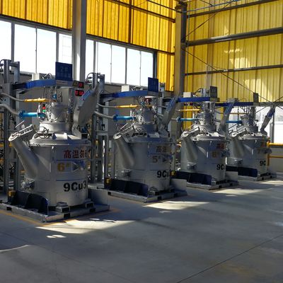 Superficie lisa transferencia de la cuchara de acabado para aluminio líquido fundido