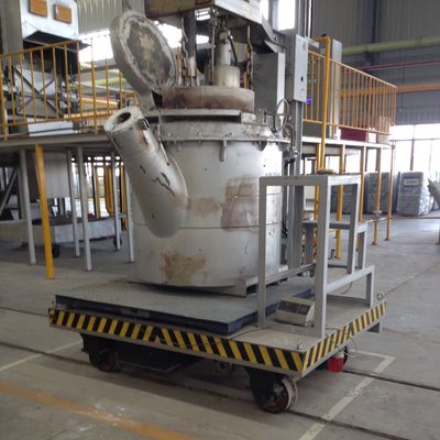 Tipo de carretilla elevadora de aluminio líquido continuo resistente al calor