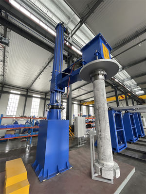 Rotor y eje de desgasificación de grafito de alta pureza de refinación con peso total de la máquina de 3000 kg ≥ 99,996% Pureza de gas refinado