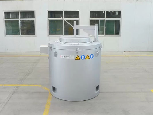 Horno de fusión de aluminio de eficiencia de rango de temperatura personalizado con método de enfriamiento por aire