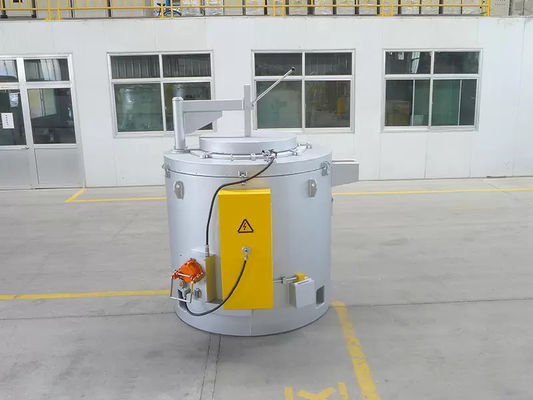 Horno de fusión de aluminio de eficiencia de rango de temperatura personalizado con método de enfriamiento por aire