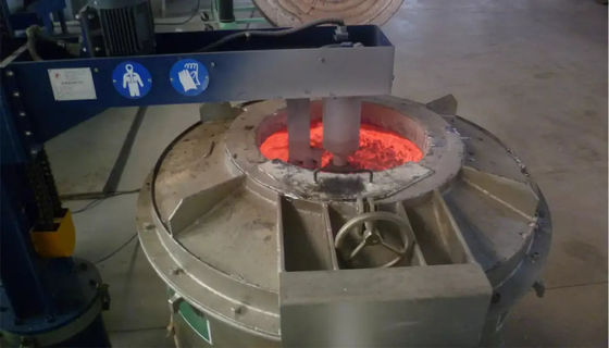 Máquina de desgasificación de aluminio de material de rotor de grafito con capacidad de 600 kg y fuente de alimentación de 220V/380V