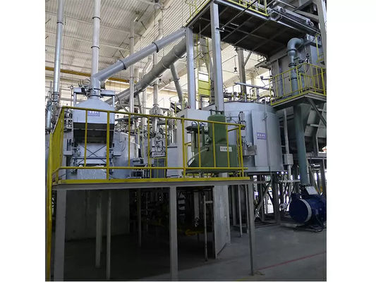 Unidad de desgasificación giratoria de 600 kg para el refino de flujo, tamaño de partículas ≤ 5 mm y cantidad de pulverización de flujo refinado 0 ≈ 350 g/min