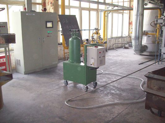 Unidad de desgasificación giratoria de 600 kg para el refino de flujo, tamaño de partículas ≤ 5 mm y cantidad de pulverización de flujo refinado 0 ≈ 350 g/min