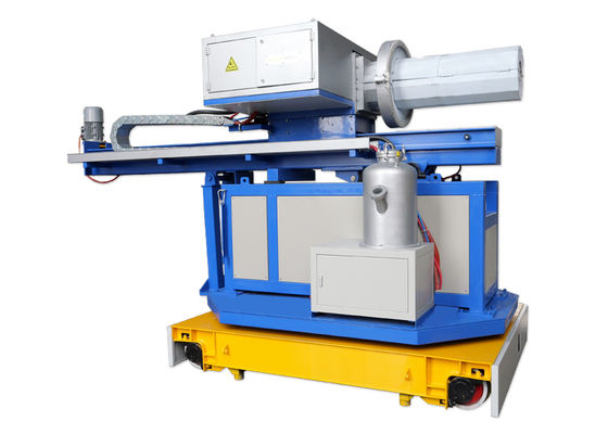 Máquina de inyección de flujo de gas de nitrógeno o argón de pureza con temperatura de líquido de aluminio de 680-750 C y velocidad del rotor de grafito de 0 ¥ 400 r / min