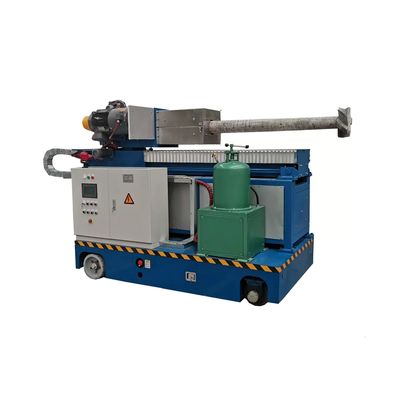Presión de gas de refinación 0,4 ∼ 0,6 MPa Máquina de inyección de flujo con capacidad de cubo de 50 L y rango de profundidad de líquido de aluminio 600-1100 mm