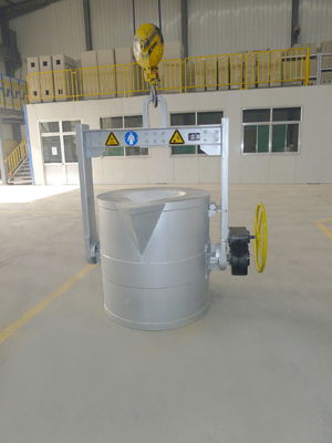 Máquina de desgasificación de aluminio de tres fases y cuatro alambres de suministro eléctrico para el flujo de refinación fina Tamaño de partícula ≤5 mm