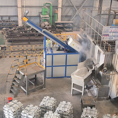 Refinado de aluminio Máquina de desgasificación Refinado Tiempo de desgasificación 0-99 min Tamaño de partícula del flujo de refinación ≤5 mm