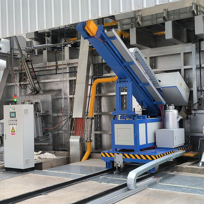 Flujo de gas de refinación Refinación de aluminio con velocidad del rotor de grafito de 0-320 r/min y caudal máximo ajustable de 6-30 m3/h