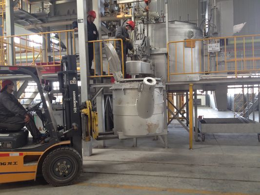 Lámparas de transferencia de aluminio fundido para operaciones de transferencia de metal fundido a temperatura