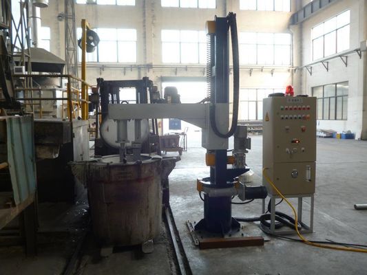 ≤ 5 mm Tamaño de partículas del flujo de refinación Máquina de desgasificación de refinación de aluminio con potencia de 3 kW