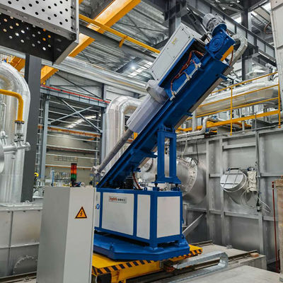 Inyector de Flujo Rotatorio Clase F con Velocidad de Rotor Ajustable de 600 RPM y Control PLC para Tratamiento de Aluminio Fundido