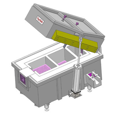 El rotor de la caja de filtración de calefacción eléctrica de 10x10x10 pulgadas de tamaño personalizado