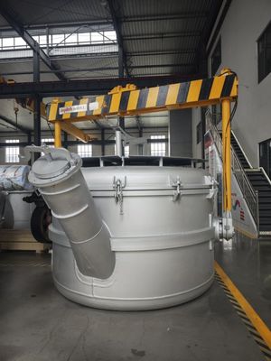 Cucharones de transferencia de aluminio fundido con certificación CE con un rango de temperatura de hasta 1200°C