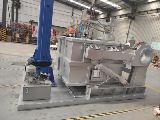 Unidad de Desgasificación Rotativa en Línea para Fusión de Aluminio 0-1200°C Rango de Temperatura Dimensiones 1200x800x1500mm Extracción de Gas de Alta Eficiencia Construcción de Acero Duradera