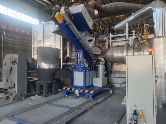 Inyector de flujo rotativo con una tasa de flujo de 15 litros por minuto, unidad de inyección rotativa y sistema de control PLC para una alta eficiencia