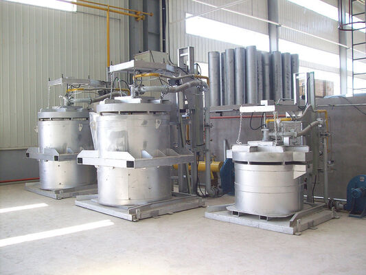 Precalentador de cuchara de elevación con cilindro de aire y suministro de energía GNL para un rango de temperatura de 500-1200°C