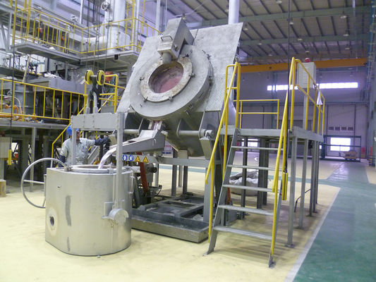 Horno de contención de crisol de aluminio de 1000 kg de capacidad con garantía de 1 año