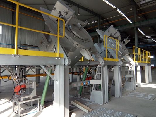 Horno de almacenamiento de aluminio fundido a temperatura nominal de 850 °C con capacidad de 1000 kg