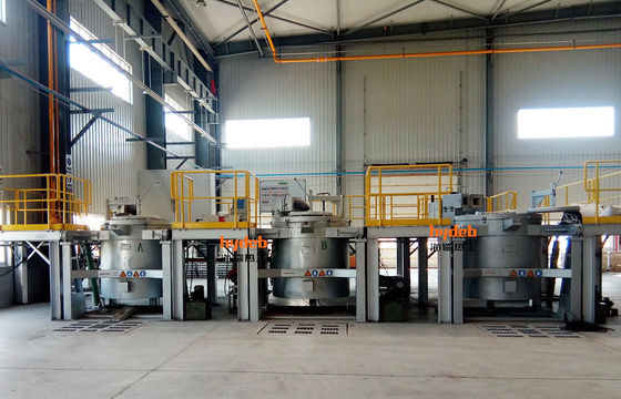 Horno de almacenamiento de aluminio de 1000 kg de capacidad para almacenar crisol y aluminio