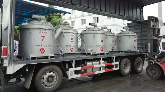 transferencia de calor de aluminio fundida de plata del aluminio de la carretilla elevadora de las cucharones de la transferencia 0.5T