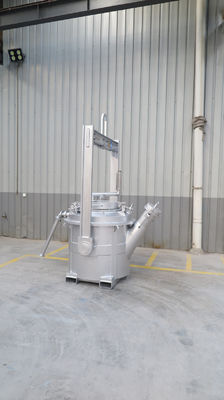 Cucharas de transferencia de aluminio fundido de alta capacidad con tapa hecha de materia prima fundible 1-10 toneladas de capacidad